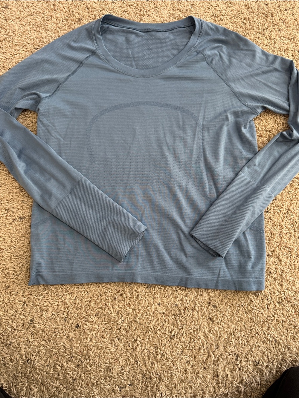lululemon athletica Long Sleeve Crew in Slate Blue